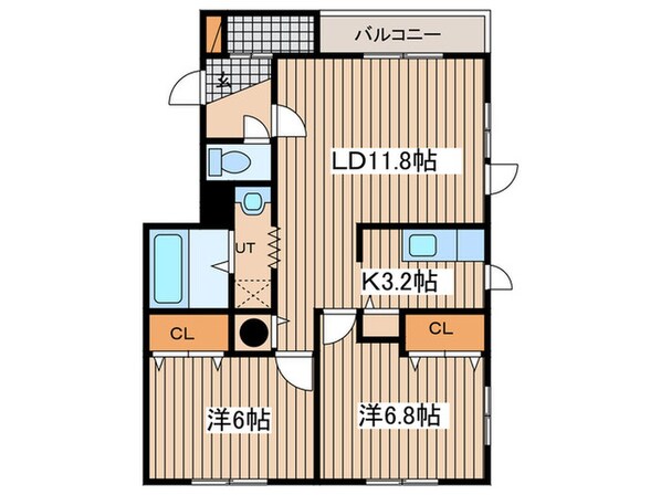 リヴィエ－ルピエ－ルⅡの物件間取画像